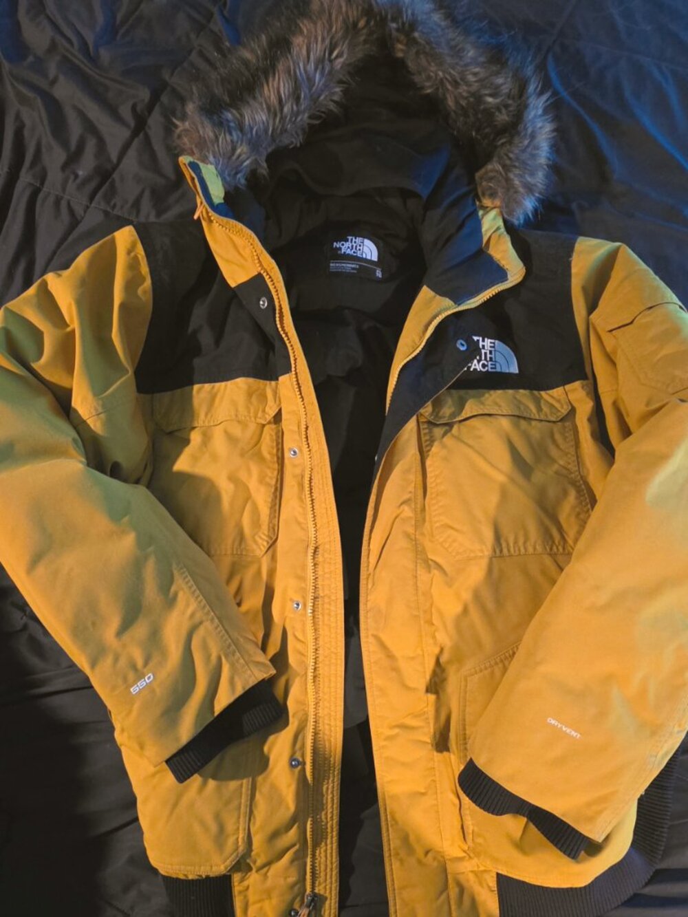 The North Face Black Men's Gotham III with Faux Fur Hood